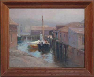 Rocky Neck Wharves by Walter L. Dean
